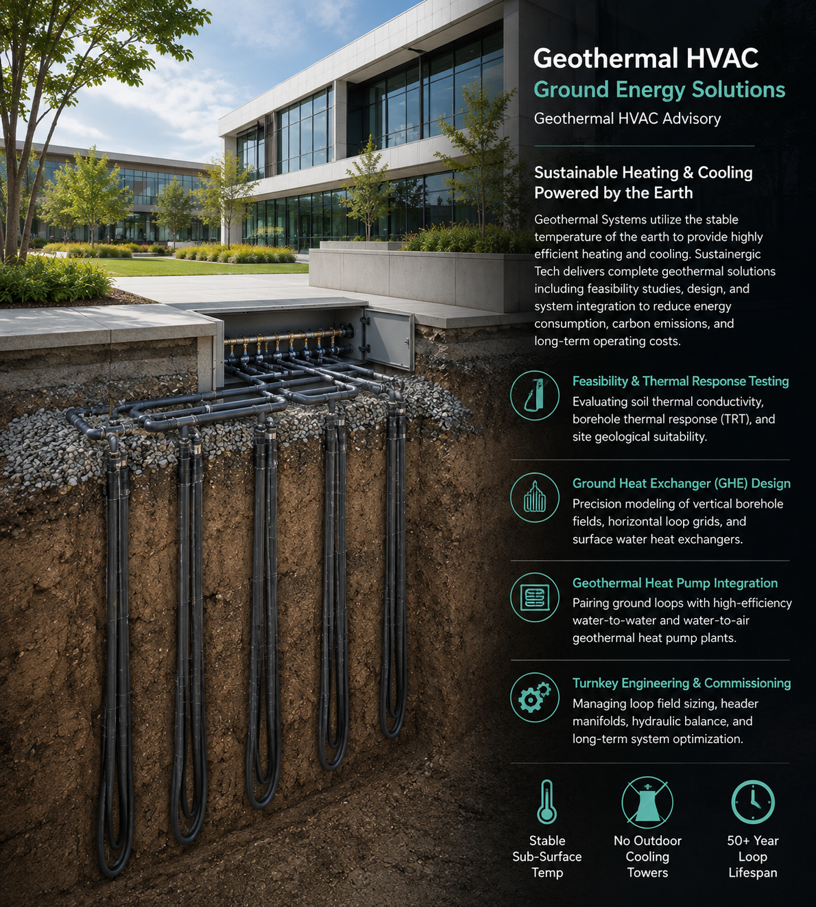 Geothermal Ground Source Heat Pump Facility