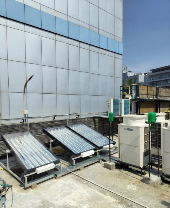 HTS Solar Parabolic Refrigeration Cycle Diagram